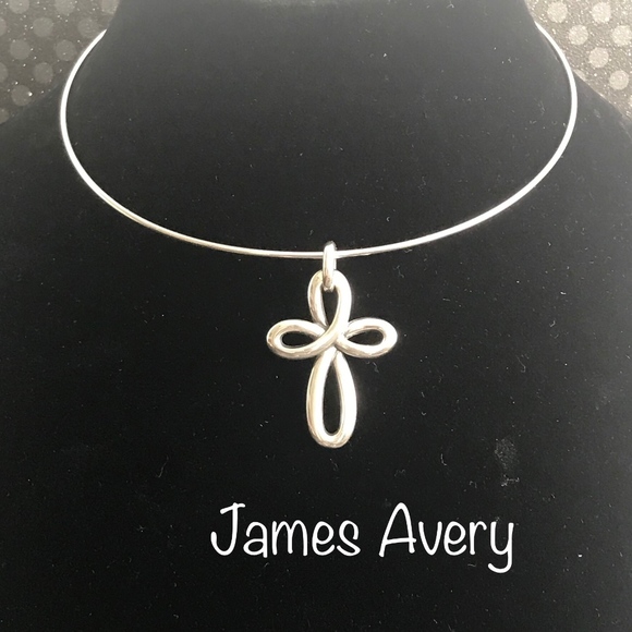 James Avery Jewelry - James Avery Cross Pendant Wire Collar Necklace